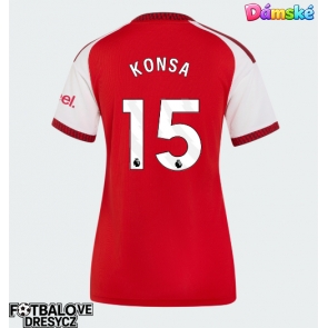 Arsenal Ezri Konsa #15 Dámské Domácí Dres 2026-27 Krátký Rukáv Arsenal Ezri Konsa #15 Dámské Domácí Dres 2026-27 Krátký Rukáv